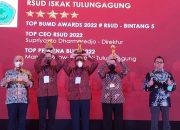 RSUD dr. Iskak Kesekian Kalinya Raih Penghargaan TOP BUMD Awards 2022 Bintang 5