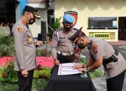 Kapolres Tulungagung Pimpin Upacara Sertijab Kasatlantas dan Enam Kapolsek Jajaran