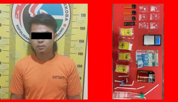 Pelaku Pengedar Narkotika Jenis Sabu Sabu, Berhasil Diamankan Satnarkoba Polres Tulungagung