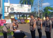 Rotasi Jabatan Di Tubuh Polri Sudah Hal Biasa Kali Ini Kasatreskrim dan Kasatlantas Polres Tulungagung Melakukan Serah Terima Jabatan