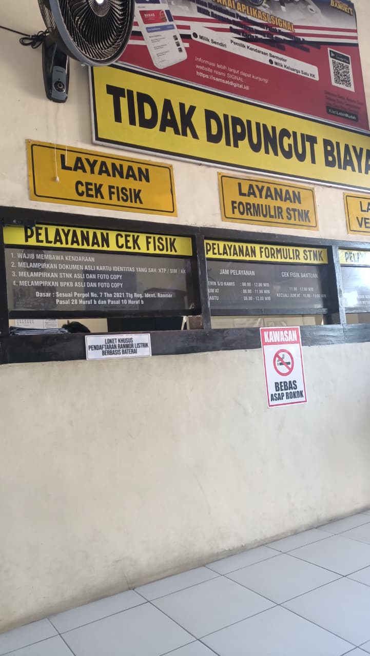 Tidak hanya sekedar Tulisan tapi kenyataan pelayanan Bebas pungli
