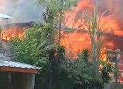 Diduga Konsleting Listrik Rumah Warga Desa Geger Ludes di Lalap si Jago Merah