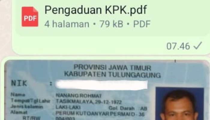 Guna Menjawab dan Menghentikan Spekulasi yang Berkembang Ditengah Masyarakat, Warga Bersurat ke KPK RI