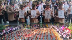 Gelorakan Semangat Kepanduan, SDN Ketabang I/288 Surabaya Sukseskan Pemecahan 3 Rekor MURI Pramuka