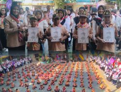 Gelorakan Semangat Kepanduan, SDN Ketabang I/288 Surabaya Sukseskan Pemecahan 3 Rekor MURI Pramuka