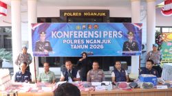 Polres Nganjuk Bongkar Jaringan Narkoba Lintas Daerah dan Puluhan Kasus Curanmor