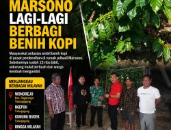 Di Bulan Bung Karno, Ketua DPRD Tulungagung Marsono Kembali Bagikan Benih Kopi, Jangkau Tulungagung hingga Kediri