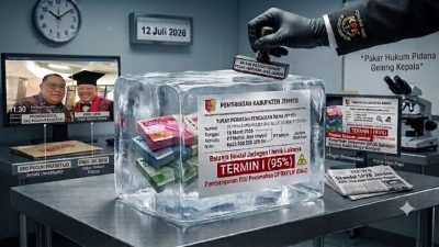 TERMIN I 95 PERSEN: SP2D RP23,93   MILIAR SUDAH TERBIT—JANGAN   BIARKAN UANG RAKYAT JEMBER   HILANG DI BALIK TUMPUKAN KERTAS