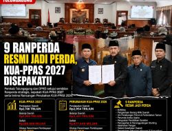DPRD dan Pemkab Tulungagung Sahkan 9 Perda serta Sepakati KUA-PPAS 2027