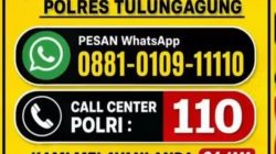 Polres Tulungagung Buka Layanan Bantuan Polisi 24 Jam, Warga Bisa Lapor via WhatsApp