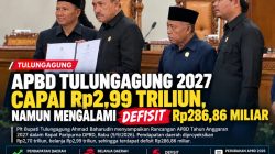 APBD Tulungagung 2027 Dirancang Rp2,99 Triliun, Defisit Rp286,86 Miliar