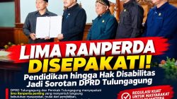 DPRD dan Pemkab Tulungagung Sepakati Lima Ranperda, Soroti Pendidikan hingga Hak Disabilitas
